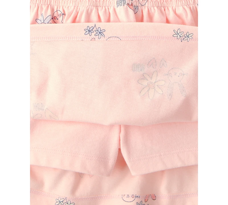 Carter's Girls' Toddler 2T-5T Easter 'So Very Hoppy' Top and Skort, 2-Piece Set