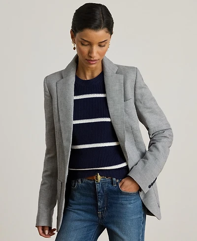 Lauren Ralph Women's Basket-Weave Blazer