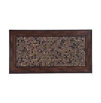 Jofran Baroque 48" Coffee Table with Mosaic Tile Inlay