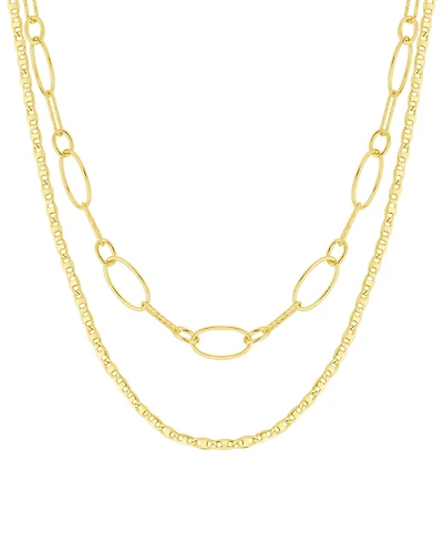 And Now This 18k Gold Plated Brass Short Long Necklace, Macy's Exclusive