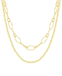 And Now This 18k Gold Plated Brass Short Long Necklace, Macy's Exclusive