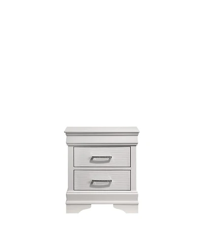 Streamdale Modern Brooklyn Nightstand Made With Wood In White