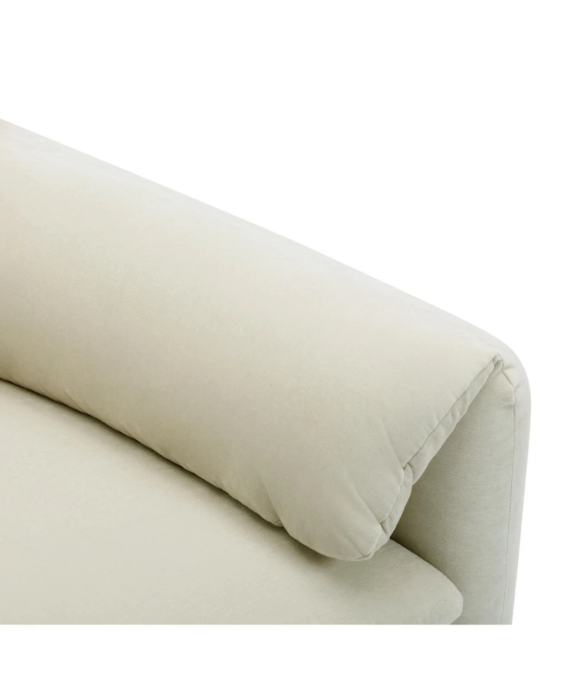 Streamdale Furniture Modern Chenille Oversized Armchair Accent Single Sofa Lounge Chair