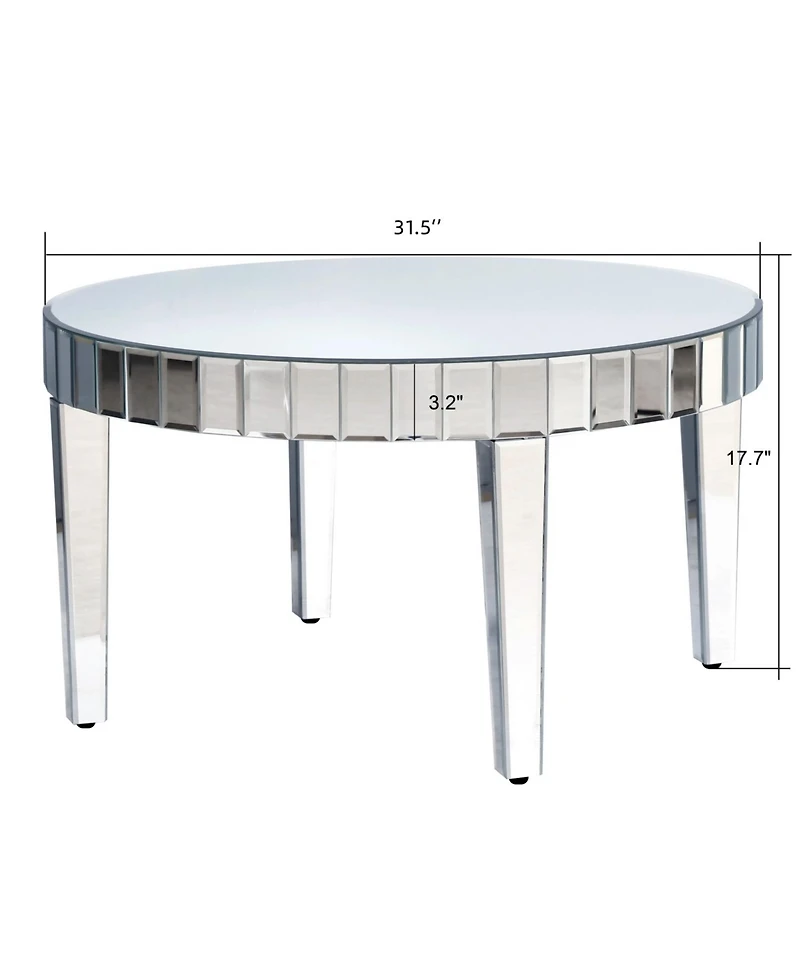 Streamdale Furniture Starburst Mirror Coffee Table