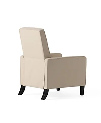 Streamdale Furniture Minimalist Beige Fabric Push Back Chair