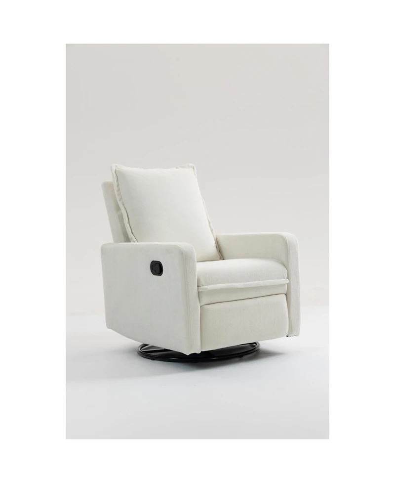 Streamdale Furniture Short Plush Manual Button Armchair Sofa