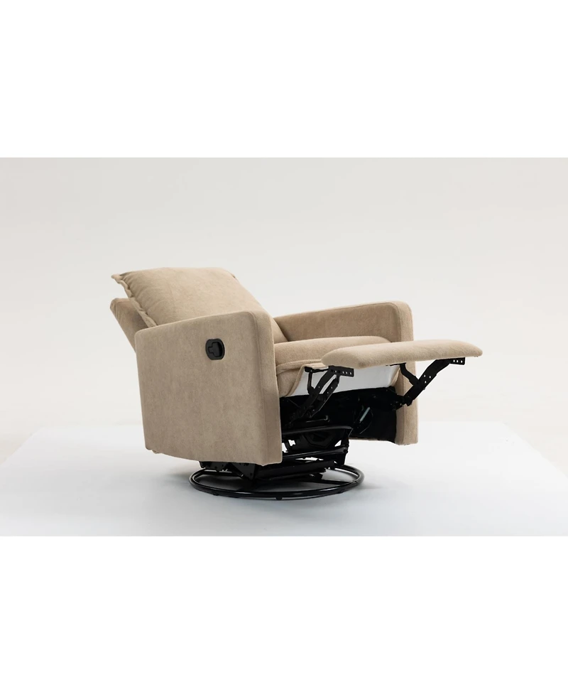 Streamdale Furniture Short Plush Manual Button Armchair Sofa