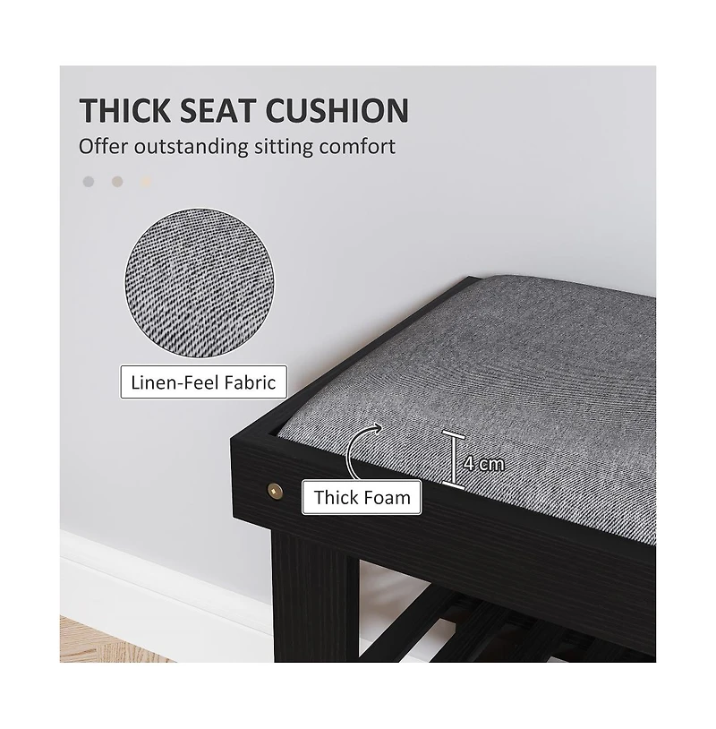 Slickblue Tiered Shoe Storage Rack for Neat Entryways