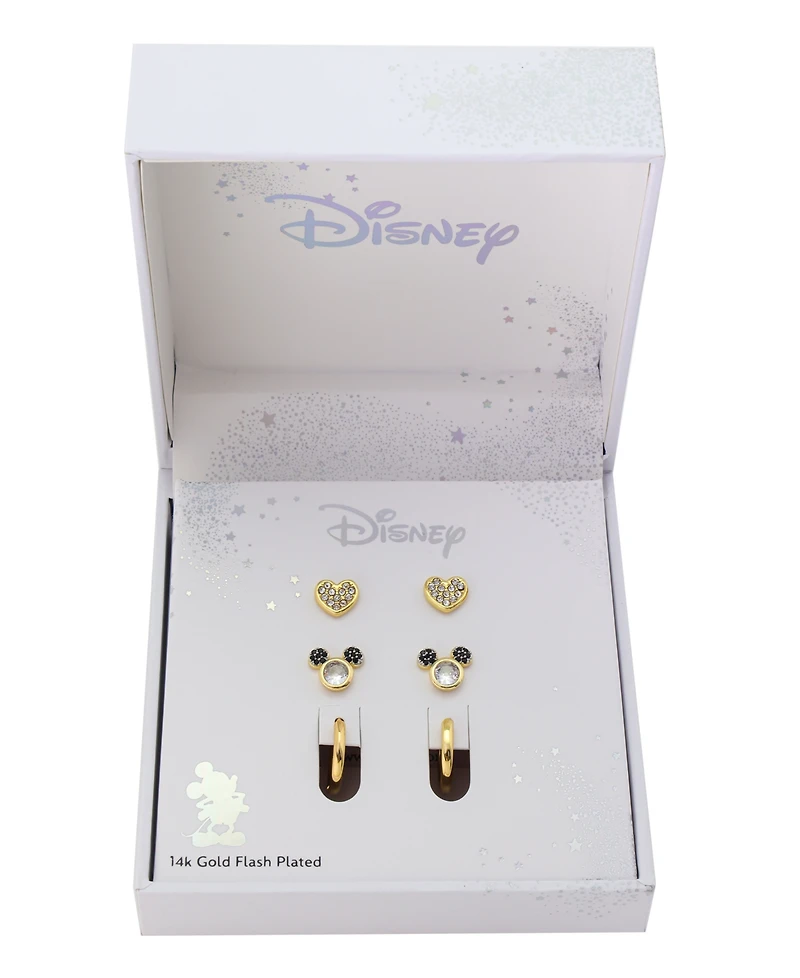 Disney 14K Gold Plated Earring Set