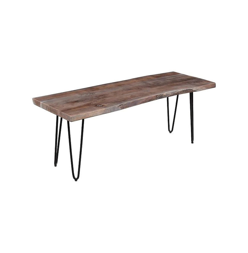 Jofran Nature's Edge 48'' Modern Solid Wood Live Edge Bench