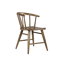 Jofran Fitz Traditional Solid Wood Curved Back Spindle Dining Chair (Set of 2)