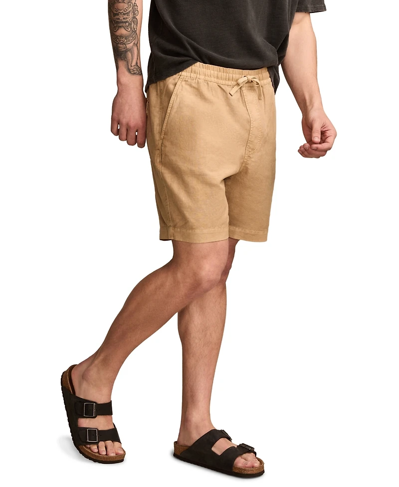 Lucky Brand Men's Pull-On Linen Shorts