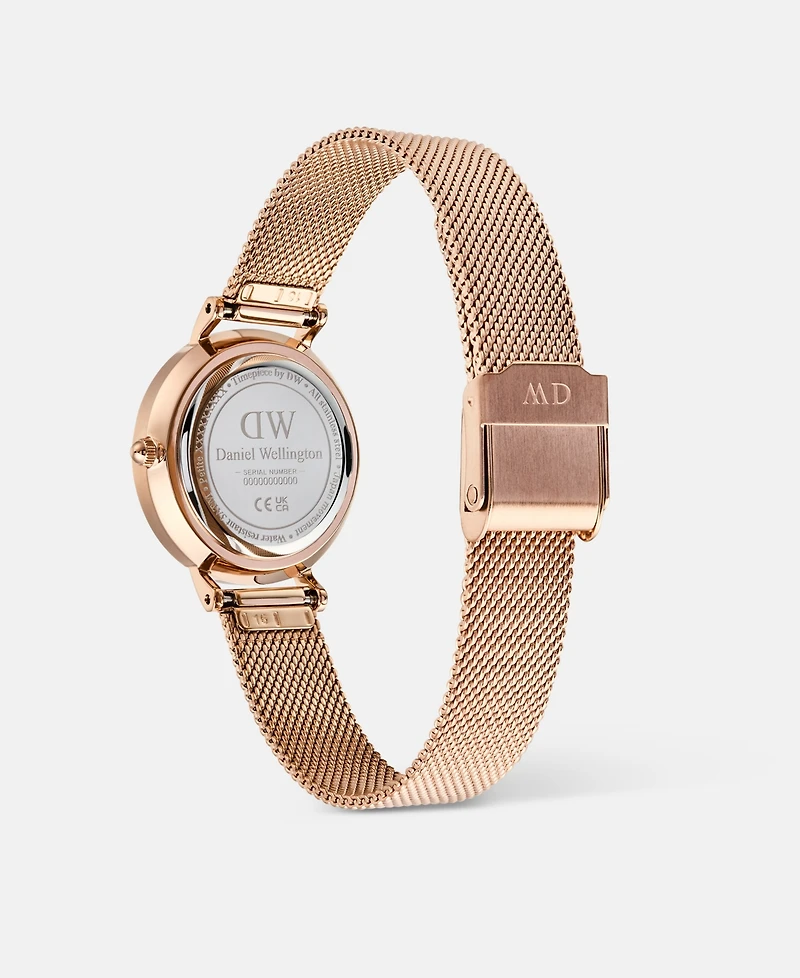 Daniel Wellington Women's Date Rose Gold-Tone Stainless Steel Watch
