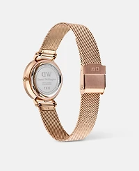Daniel Wellington Women's Date Rose Gold-Tone Stainless Steel Watch