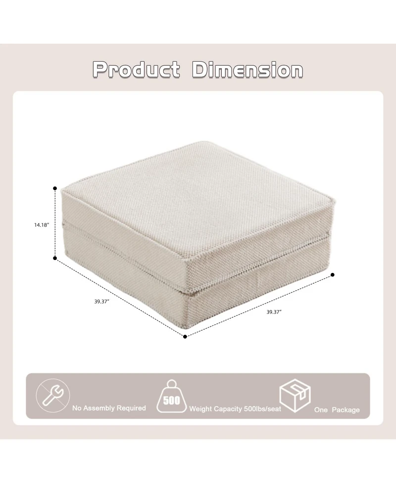Streamdale Furniture Compression Sofa, Convertible Floor Sofa Bed, Modular Sectional