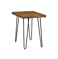 Jofran Nature's Edge Solid Acacia Chairside Table