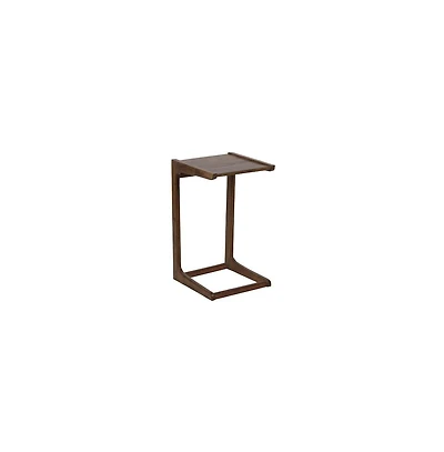 Porter Designs Portola Solid Acacia Wood End Table, Brown (Set of 2)