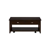 Jofran Merlot Warm Contemporary 44" Coffee Table