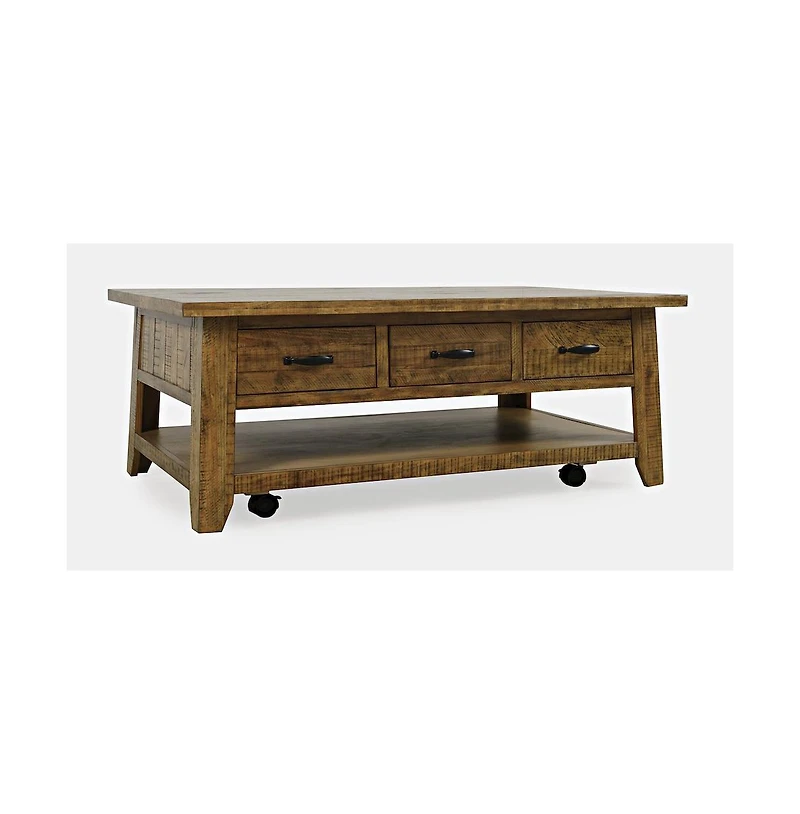 Jofran Rustic Farmhouse Solid Wood 50" Coffee Table