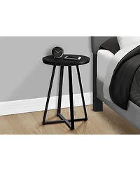 Lovmor Accent Table, Side, Round, End, Nightstand, Lamp, Living Room, Bedroom, Laminate, Metal, Contemporary, Modern