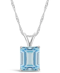 Macy's Multi-Gemstone Pendant Necklace 14k Yellow Gold (also White Gold)