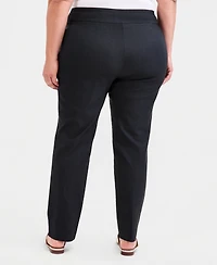 Jm Collection Plus Waverly Denim Pants, Macy's Exclusive