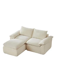 Streamdale Furniture Modern corduroy cloud sofa, freely combined, comfortable sitting experience