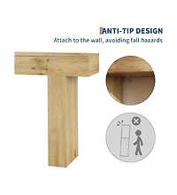 Gaomon 47" Console Table with Drawer – Wooden Industrial Farmhouse Sofa Table for Entryway, Hallway, or Behind Couch