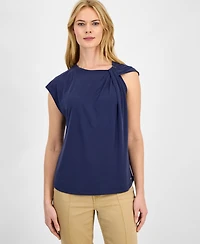 Nautica Women's Solid Twist-Neck Tank Top