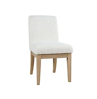 Jofran Sequoia Modern Rustic Solid Wood Upholstered Parsons Dining Chair (Set of 2