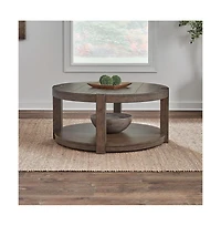 Liberty Furniture Broadmore Living Room Round Cocktail Table