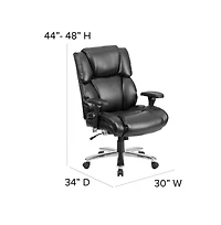 Emma+Oliver + 400 lb Big & Tall + Upholstered (Tufted) + Lumbar Knob Ergonomic + Office Chair