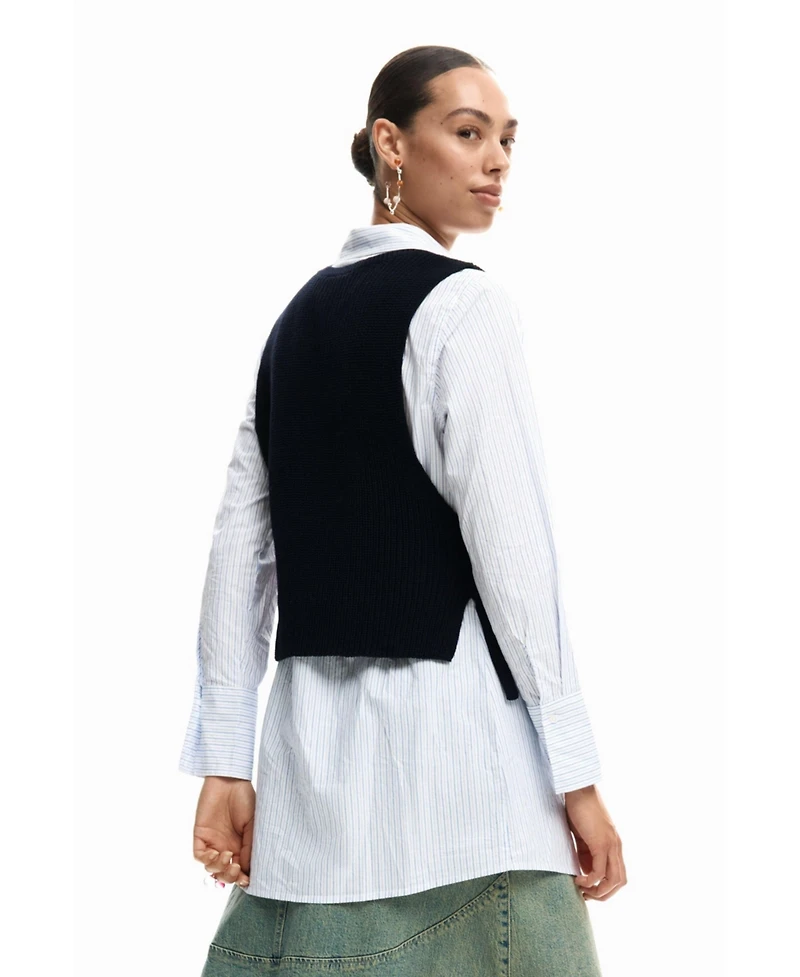 Desigual Women's Shirt with detachable vest