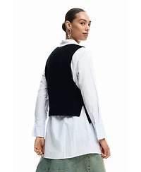 Desigual Women's Shirt with detachable vest