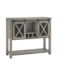 gaomon Buffet Cabinet 46.5" Large Buffet Sideboard Cabinet with Sliding Barn Doors