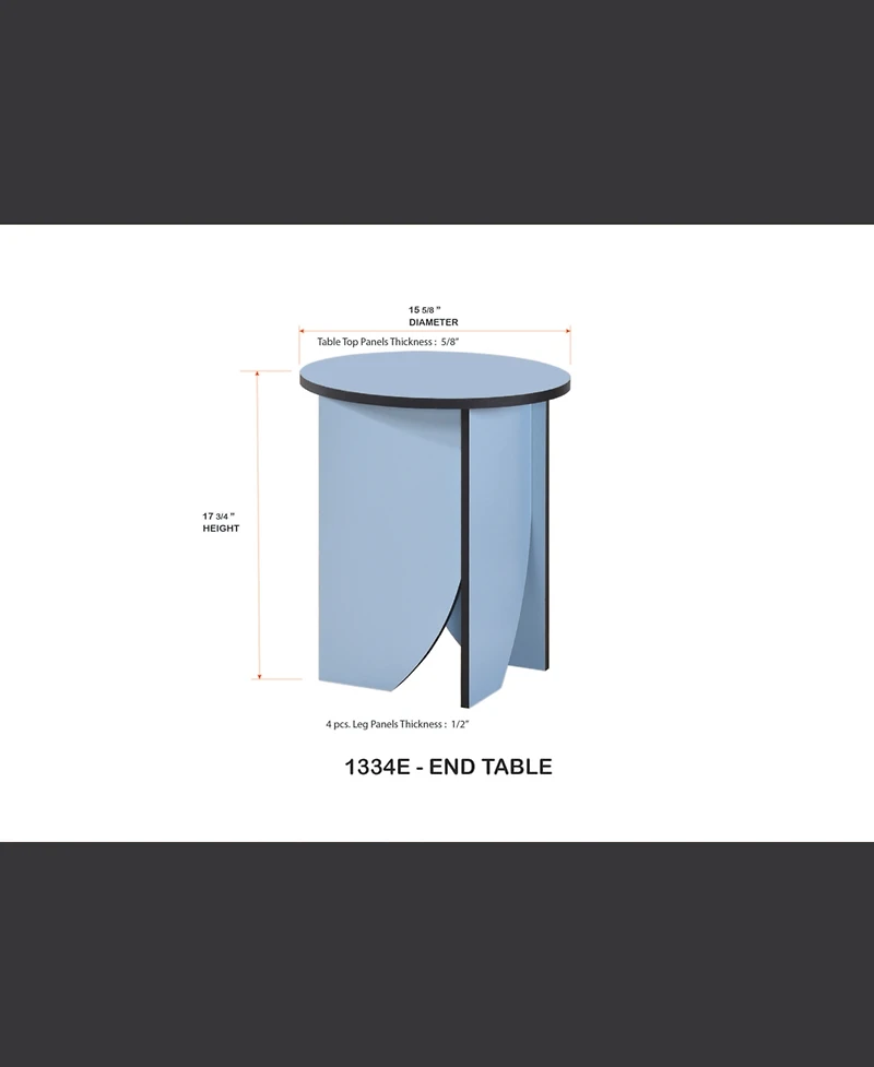 Kings Brand Furniture Zoe Modern End Table
