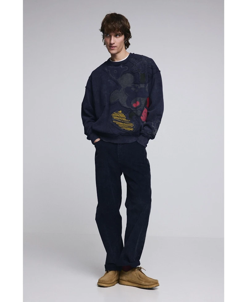 Desigual Men's Mickey Mouse tie-dye sweatshirt