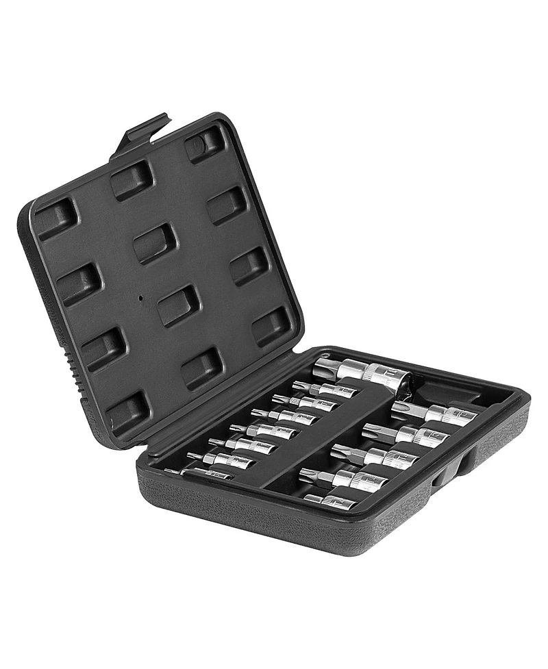 Sugfit 13-Piece Torx Bit Socket Set with T8-T60 Sizes & Secure Storage