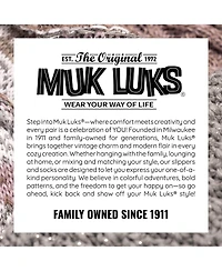 Muk Luks Women's 2 Pack Chenille Cabin Sock