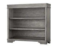 Westwood Design Foundry Traditional Wood Bookcase in Brushed Pewter