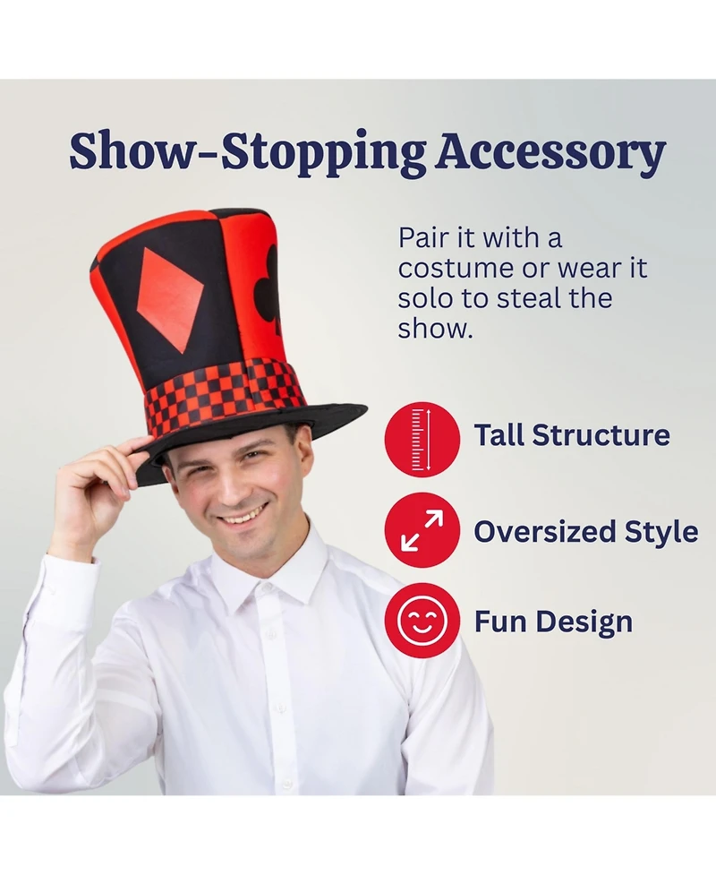 Dress Up America Whimsical Novelty Top Hat for Teens