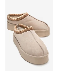 Forever & Always Shoes Avelia Leather Winter Slippers (Women)