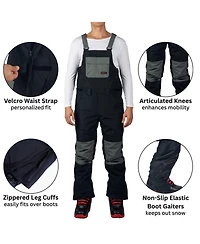 Alpine Swiss Men's Snow Bib 10K Waterproof Ski Overalls Insulated Snowboard Pants