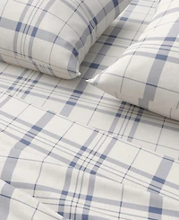 Linery & Co Ultra-Soft Turkish Cotton Plaid Flannel Sheet Set