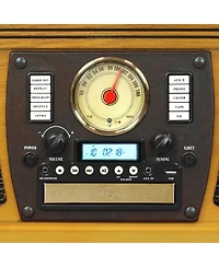 Innovative Technology Victrola Wood 8-in-1 Nostalgic Bluetooth Record Player