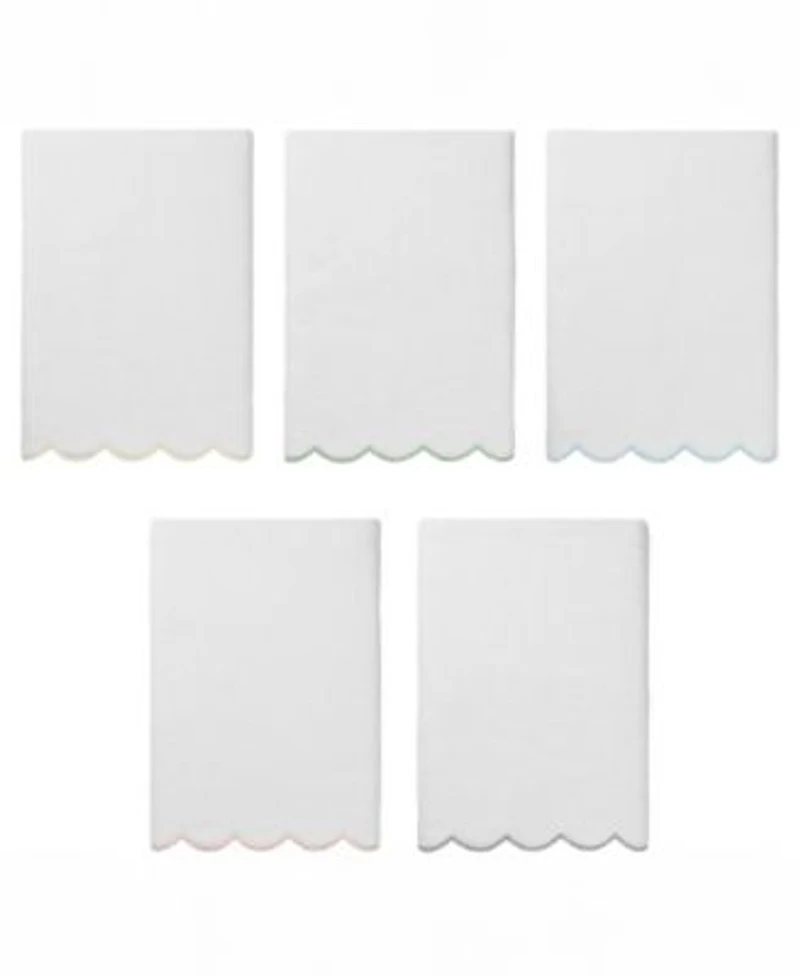 Linum Home Adornia Scallop Cotton Bath Towel