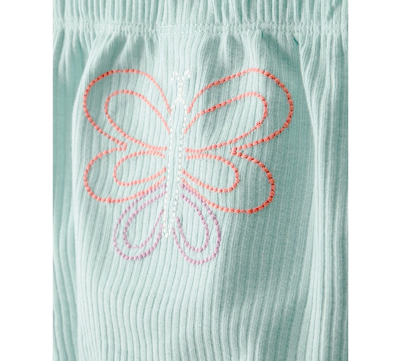 Carter's Baby Girls' Butterfly Print Bodysuits and Pants, 3-Piece Set