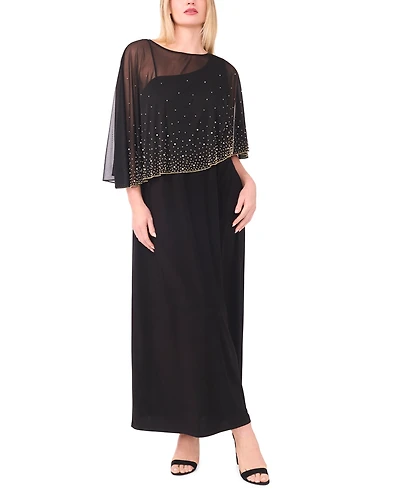 Msk Plus Embellished Crew Neck Maxi Dress