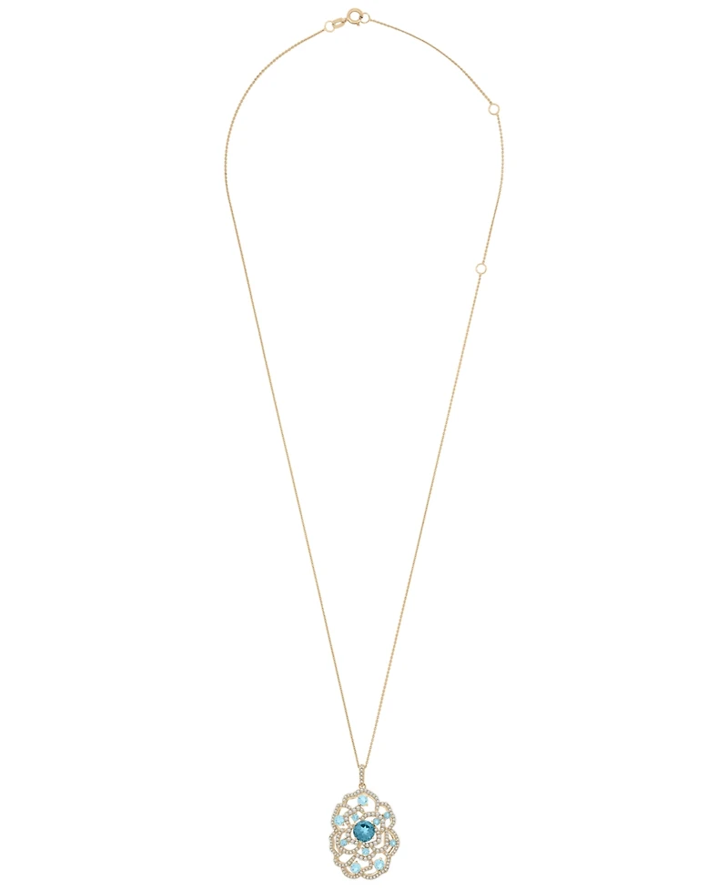 Macy's Diamond (1/2 ct. t.w.) Pendant Necklace in 14k Yellow Gold