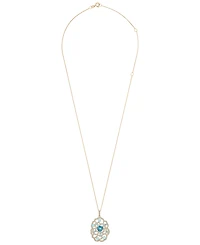 Macy's Diamond (1/2 ct. t.w.) Pendant Necklace in 14k Yellow Gold